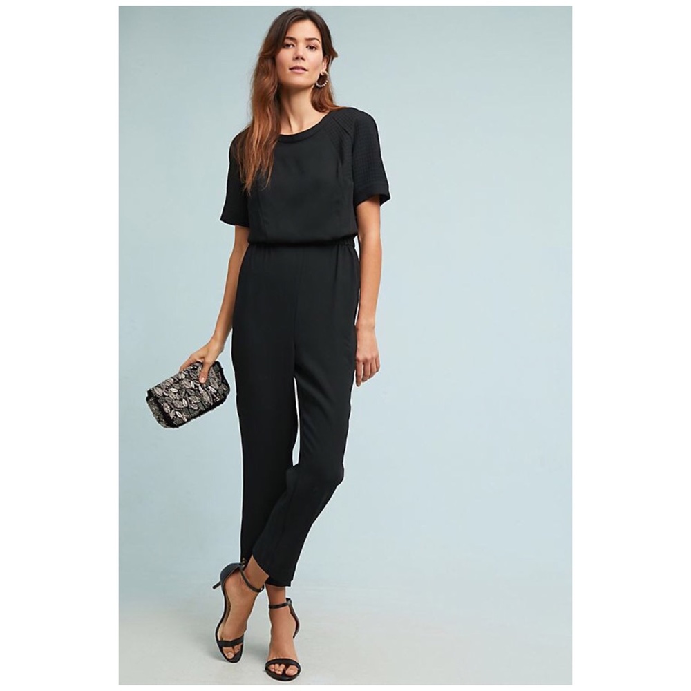 Anthropologie Allegory Textured Jumpsuit